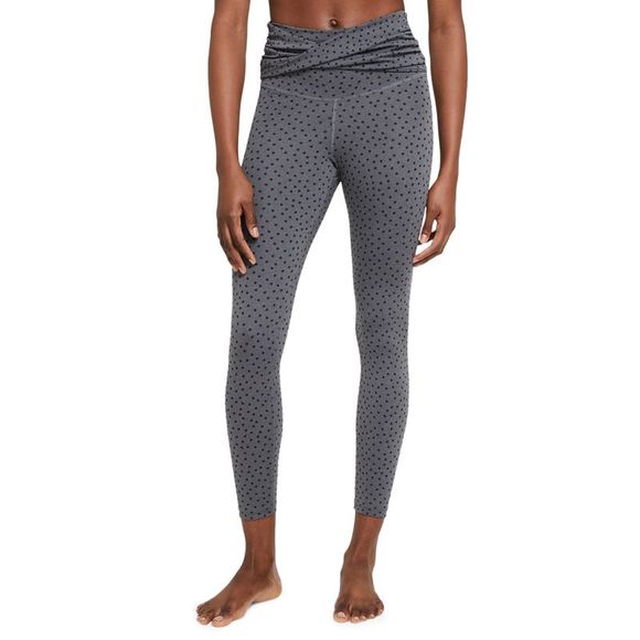 Nike Women's Yoga Twist Waist High Rise Length Leggings Gray Size XS - Picture 4 of 4